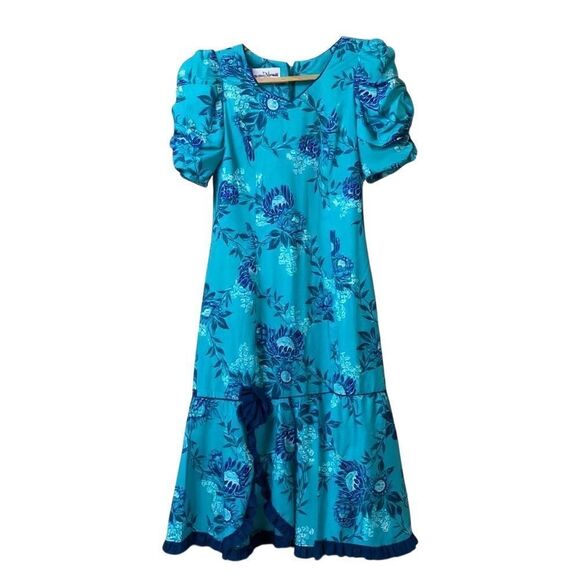 T&L Muumuu Factory Vintage Maxi Size 7/8 - Picture 2 of 7